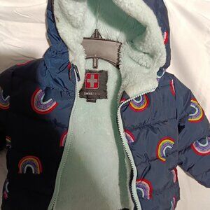 GIRLS TODDLER RAINBOW THEME PUFFER JACKET
